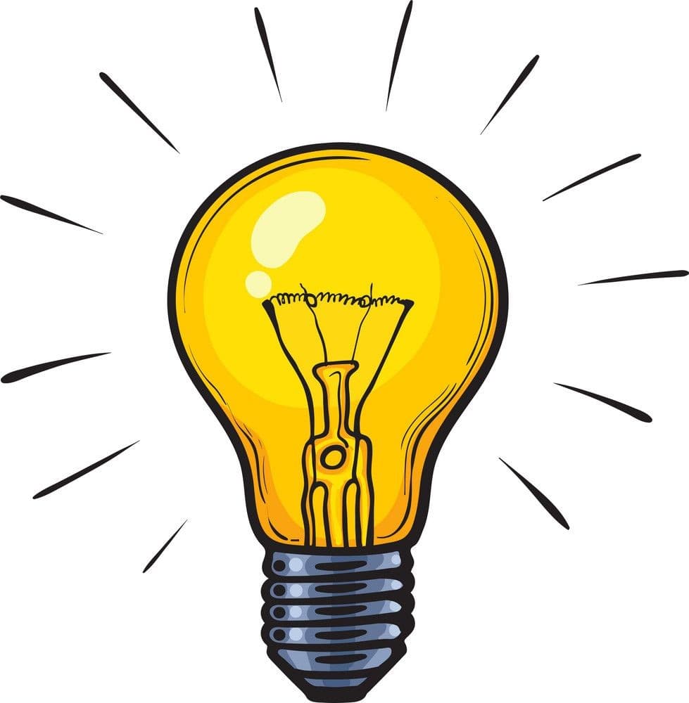 Premium glowing light bulb representing ideas